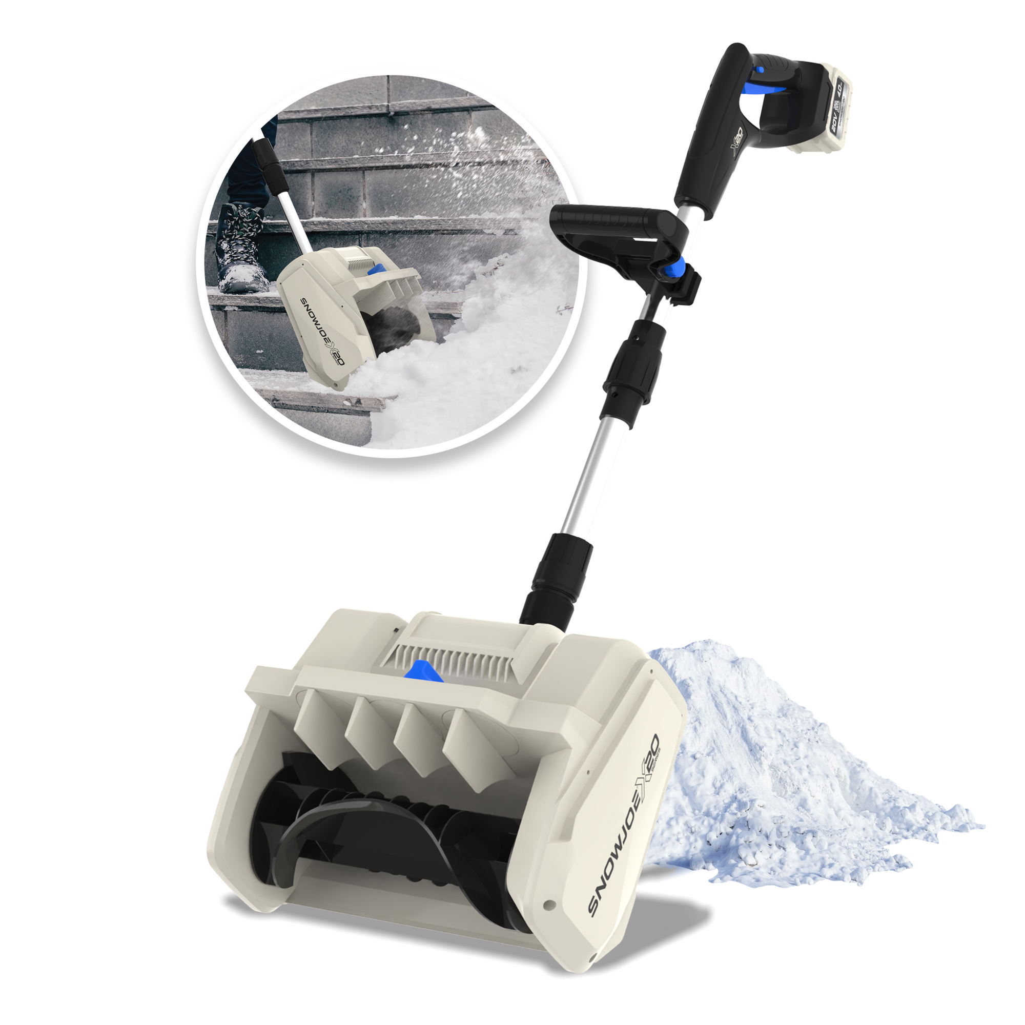 X20-SNOW-5A - 20-V, 5-Ah, Cordless, Snow Shovel w/Dir. Chute w/ Battery & Charger